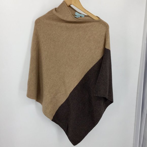 Celeste wool cashmere sweater knit poncho women's Celeste wool cashmere sweater knit poncho women's